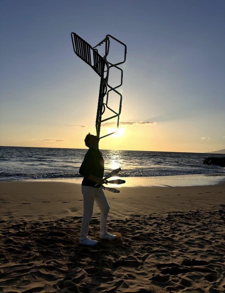 Ron Pearson on The Beach